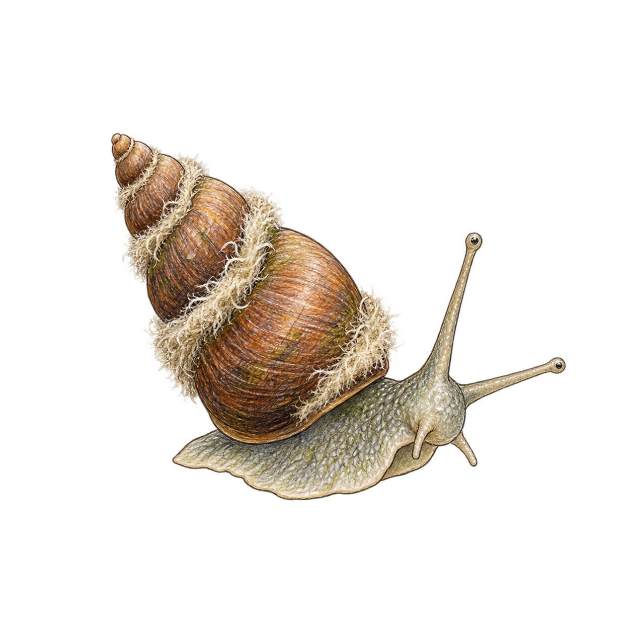 Woolly Water Snail